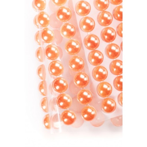 ORANŽOVÉ PERLY SAMOLEPIACE PERLY kamienky 10mm