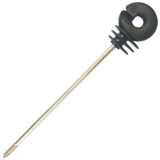 Izolátor dlhý stĺp 10 cm pre káblový drôt 10 ks