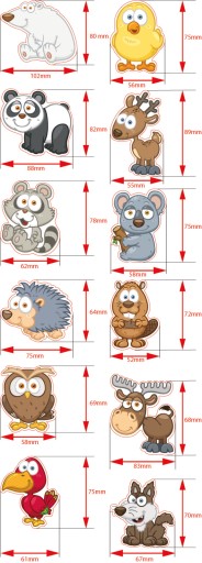 Magnety na chladničku LESNÉ ZVIERATÁ