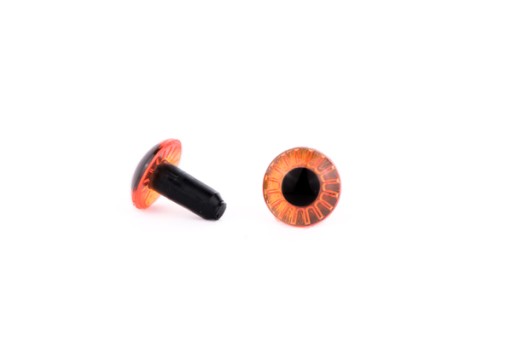 1 pár bezpečnostných očiek SOWA 12mm oranžová