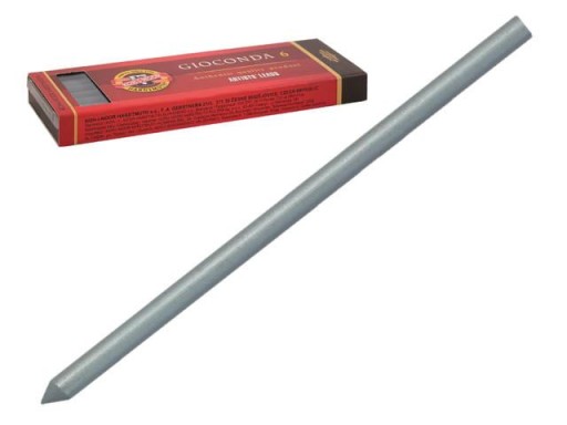 KOH-I-NOOR GRAPHITES 5,5 mm STRIEBORNÁ, BAL. 6 KS.