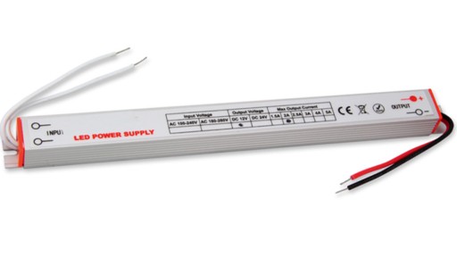 12V 24W 2A ultra tenký napájací zdroj pre tenké LED pásy