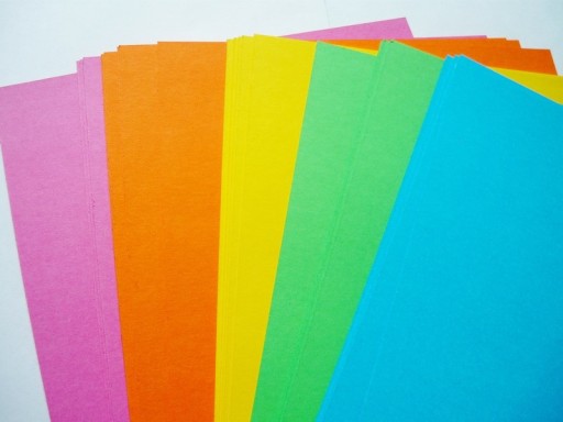 Farebný papier A5 x 50 listov Jasné farby 200G