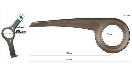 KRYT REŤAZE 18,5/38Z + M SRAM SHIMANO