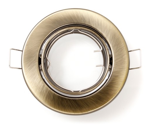 SET POHYBLIVÉ HALOGÉNOVÉ SVETLO MOSADZ + LED ŽIAROVKA 3W + GU10 3000K