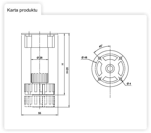 KUCHYNSKÝ NÁBYTOK NOHA 10CM + AKCIA KLIP!