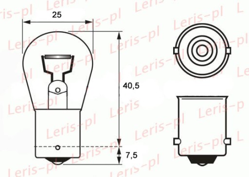 ŽIAROVKY BA15S 6V 21W ŽIAROVKA SIMSON MZ JAWA ZAD