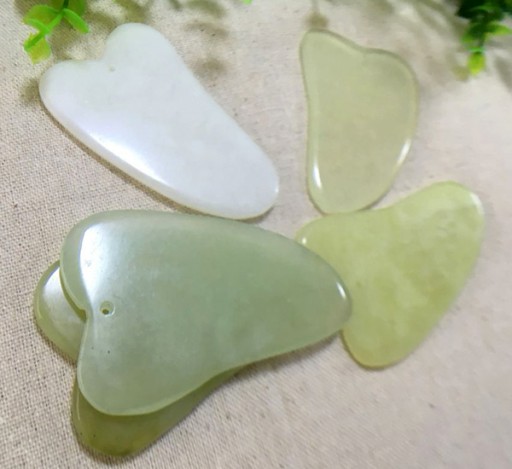 GUA SHA FACE MASÁŽNA MASÁŽNA DOSKA prírodný jadeit