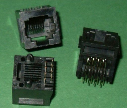 8p8c RJ45 zásuvka priamo na tlač 10ks (0672)