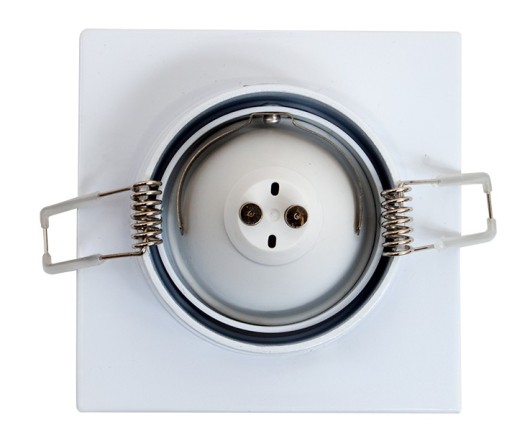 BIELA HLINÍKOVÁ LAMPA NA PODHĽAD + GU10 LED 3W