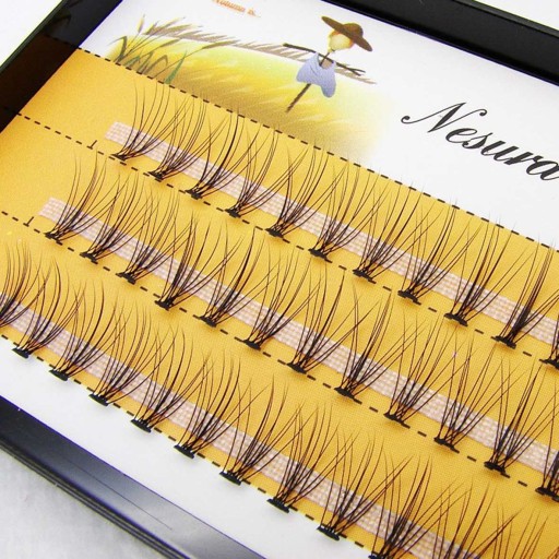 NESURA OČNÉ MIHALNICE HODVÁBNE RIASY 8mm 60ks
