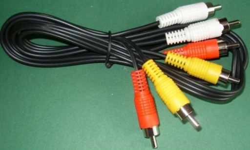Kábel 3x RCA (cinch) - 3 RCA zástrčka/zástrčka 1,8 m (0743)