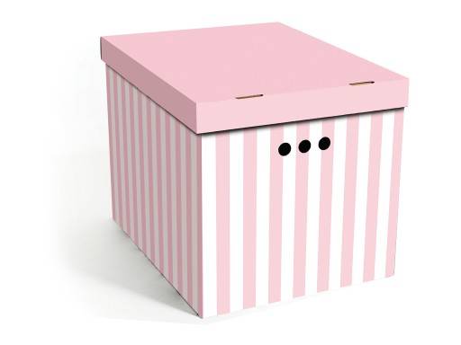 DEKORATÍVNA NÁDOBA, FAREBNÁ P, pruhy, ruže, XL