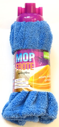 FROTÉ MOP Z MIKROVLÁKNA MODRÉ HRUBÉ ŠATY 140G