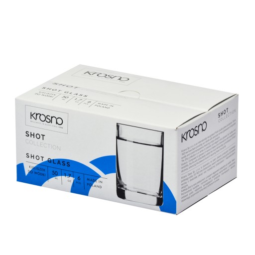 Klasický pohár na vodku 50ml KROSNO Shot 6x