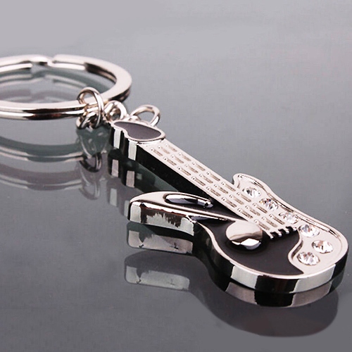 MUSIC GUITAR KEYRING hudobná kľúčenka GUITARIST