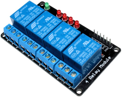 4-KANÁLOVÝ RELÉOVÝ MODUL 5V AVR ARDUINO ARM 10A