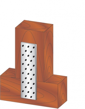 PERFOROVANÝ PLACHT PLOCHÝ KONEKTOR 80x240mm pozink.