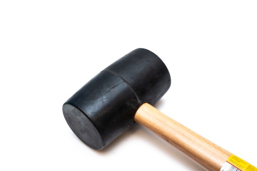 Gumové kladivo 63 mm/680 g, drevená rukoväť