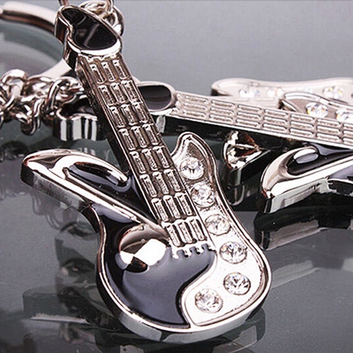 MUSIC GUITAR KEYRING hudobná kľúčenka GUITARIST