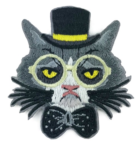 Nášivka CAT TERMO, nažehľovacia mačacia tvár, 6 cm