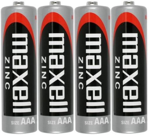 4x MAXELL AAA BATÉRIA R03 R3 ZINK