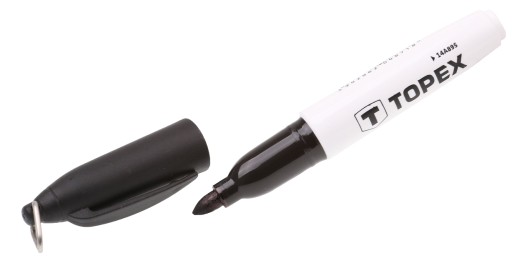 MINI MARKER PERMANENTNÉ ČIERNE NA KOV SKLO PLAST DREVO 1 KS