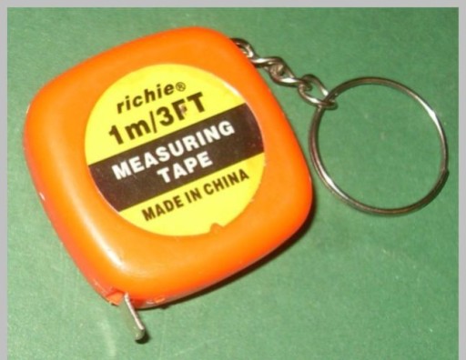 METERS Measure Rolling Tape KEYRING 1m FV (2370)