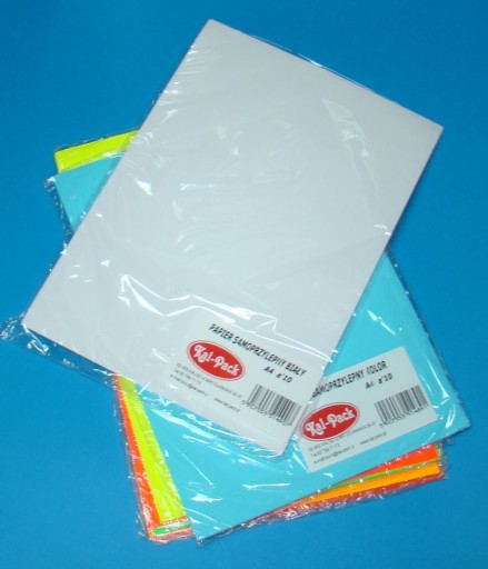 Biely samolepiaci papier A4 10 ks