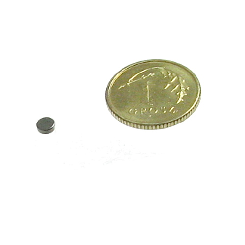 Neodymový magnet 3x1 mm ROUND DISC N42 STRONG 10 ks