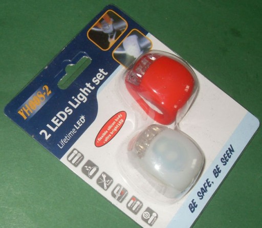 BIKE OSVETLENIE SILIKÓNOVÉ LAMPY 2 ks (2836)