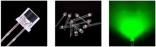 BIELE A FAREBNÉ LED 5mm 100 KS dióda