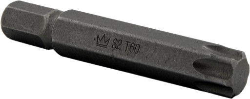 BIT END 10MM TORX T60 x 75MM S2 HEX.