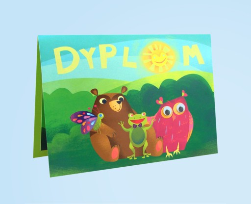 PREDŠKOLSKÝ DIPLOM 3D, sklopné, pohyblivé oči