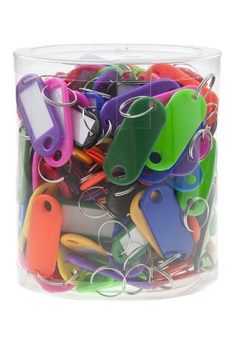 Identifikátor kľúča KEYRING 50 kusov, jednostranná visačka