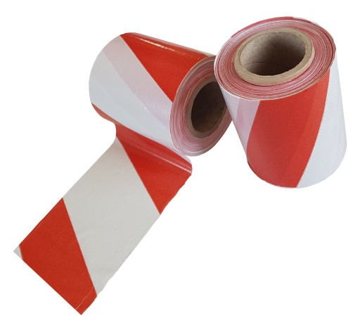 Výstražná páska pre bezpečnosť a ochranu zdravia pri práci 8cm/100m