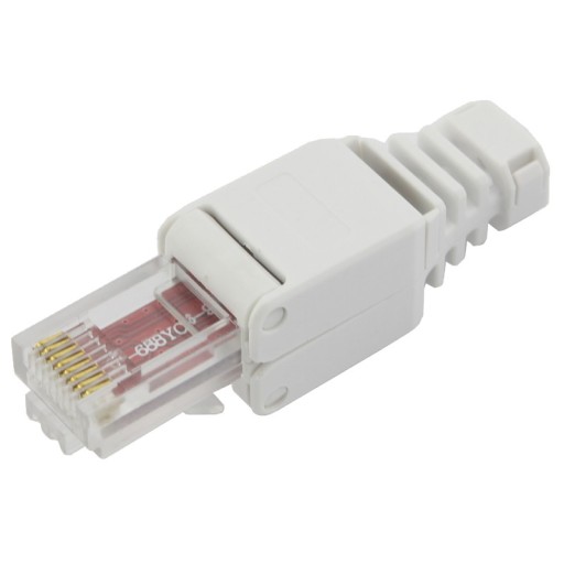 RJ45 modulárna zástrčka 8p8c samosvorná kategória 6