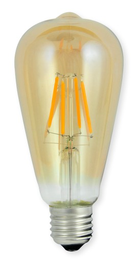 LED FILAMENT RETRO E27 4W ST64 EDISON ŽIAR