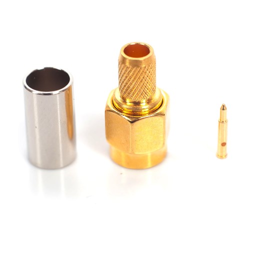 KRIMOVANÁ SMA ZÁSTRČKA RG-58 / 5mm PTFE/Gold RÁDIO