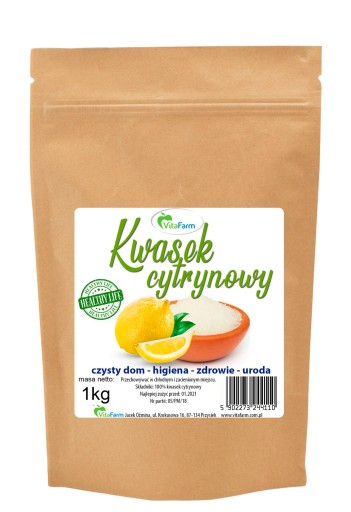 Kyselina citrónová 1kg VitaFarm