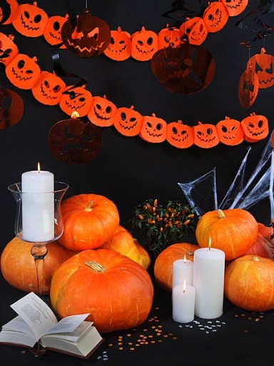 Girlanda banner tekvica dekorácie Halloween dekorácie