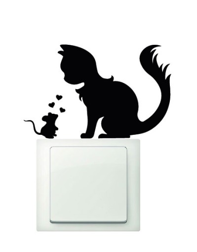 Nálepka CAT pre obvod spínača svetla! D.výber
