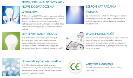 LED žiarovka C37 E27 6W studená 6400K sviečka 500lm