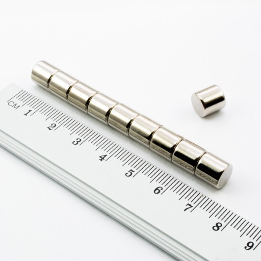 VALEC NEODYMOVÝ MAGNET 8x8 N38 SADA 6 KUSOV