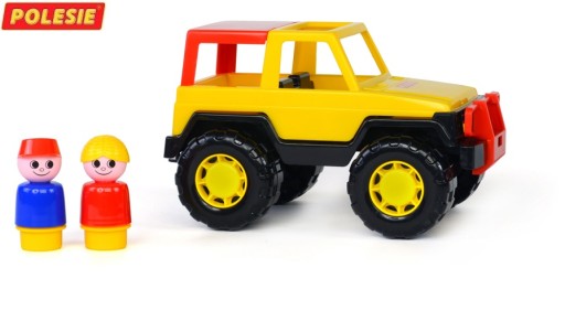 TERÉNNE VOZIDLO JEEP + 2 POSTAVY PRE CESTUJÚCICH 36636