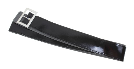 Santa's BELT 132cm čierny opasok s kovovou prackou