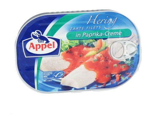 Filety zo sleďov Appel v paprikovom kréme 200G