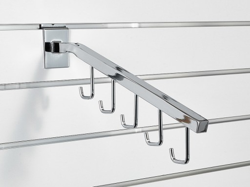 VEŠIAK UHOLNÝ 5 HÁKOV 40cm OBCHODNNÝ PANEL b1