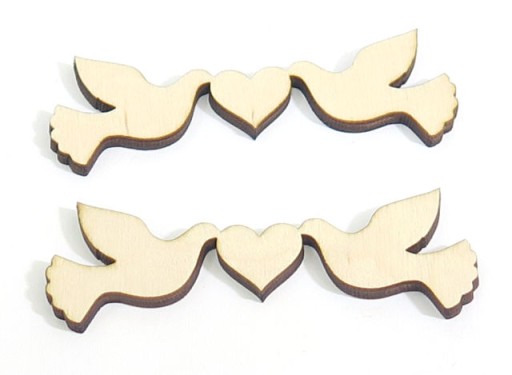 SCRAPKI 2x DOVES VTÁKY DEKORÁCIE SVADOBNÉ SVADOBNÉ XR14