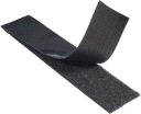 VELCRO s LEPOM 4 cm SAMOLEPIACI 1m+1m 40mm Čierna
